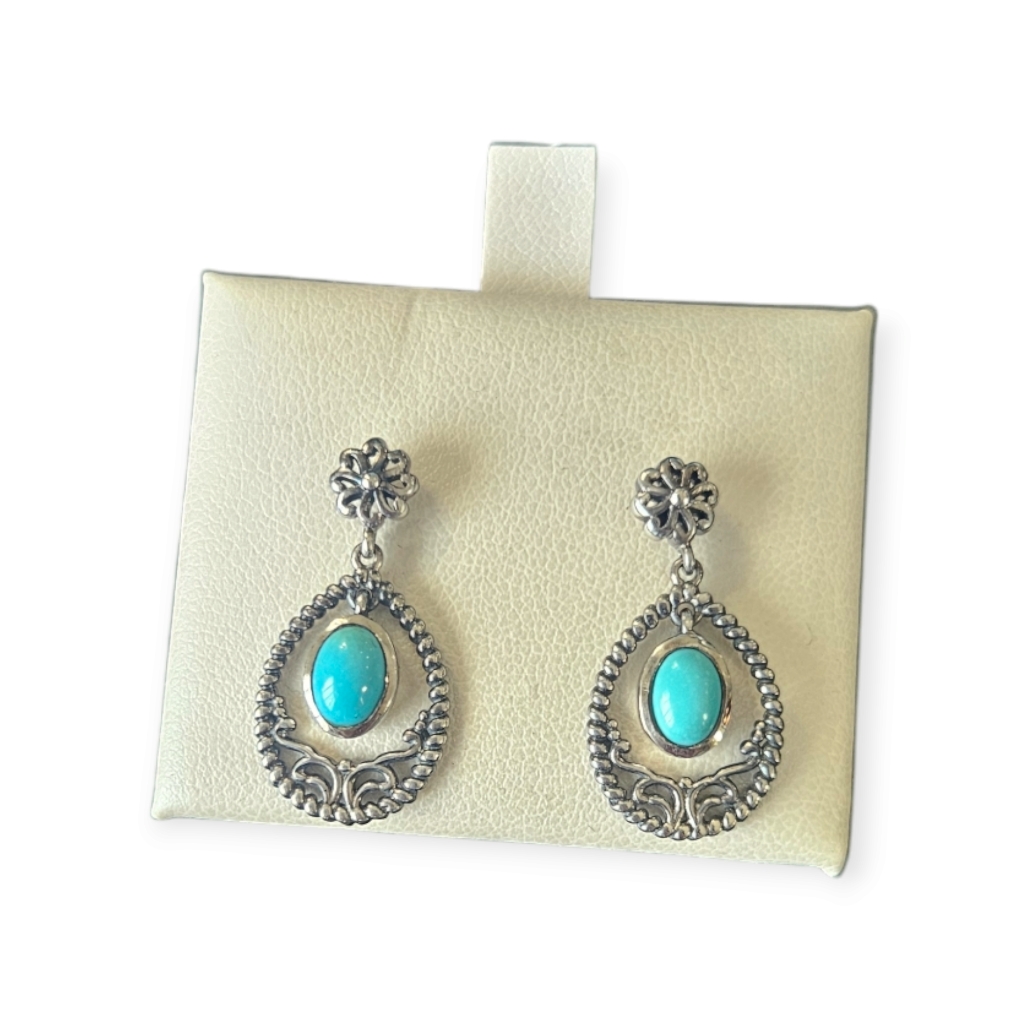 Turquoise And Silver Earrings 135$